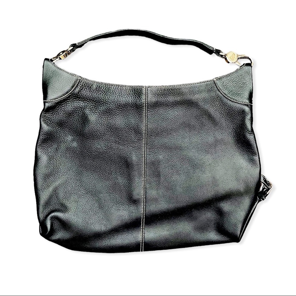 Vintage Dooney & Bourke Black Leather Shoulder Bag